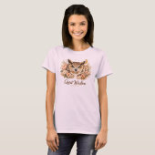 静かな知恵のフクロウTシャツ Tシャツ (正面フル)