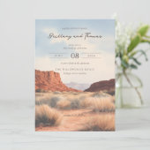 静かな砂漠の風景 招待状 (スタンド正面)