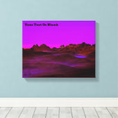 静かな砂漠夕べ キャンバスプリント (インサイチュ (ウッドフロア))