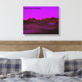 静かな砂漠夕べ キャンバスプリント (インサイチュ (寝室))