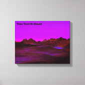 静かな砂漠夕べ キャンバスプリント (正面)