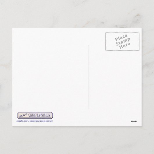 静かな砂漠夕べ シーズンポストカード (裏面)