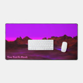 静かな砂漠夕べ デスクマット (キーボード&マウス)