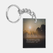 静かな祈りの言葉（日の出）— キーホルダー (正面左)