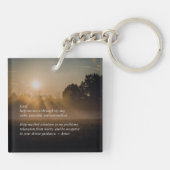 静かな祈りの言葉（日の出）— キーホルダー (裏面)