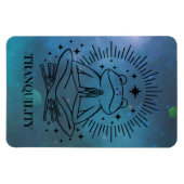 静かな禅カエル マグネット (横)