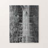 静かな秋ポンドビュー魚釣り波止場ファミリーおもしろい ジグソーパズル (縦)