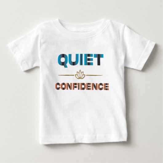 静かな自信 ベビーTシャツ (正面)
