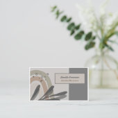 静かな自然をテーマにした抽象芸術名刺 名刺 (スタンド正面)