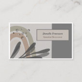 静かな自然をテーマにした抽象芸術名刺 名刺 (正面)