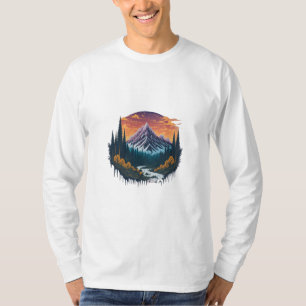 静かな自然シーンTシャツ Tシャツ