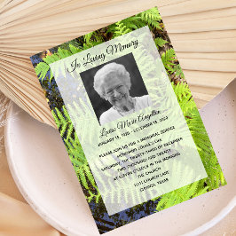 静かな自然メモリアルサービス招待状 招待状