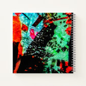 静かな花スパイラルノートパソコンスムーズ開花抽象芸術 ノートブック (裏面)