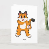 静かな虎 カード (裏面)