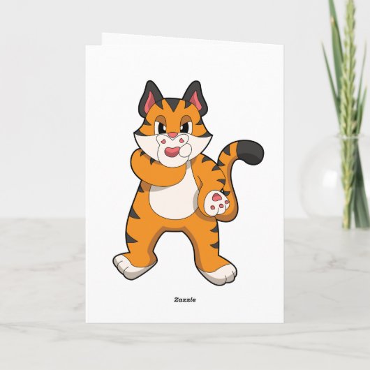 静かな虎 カード (裏面)