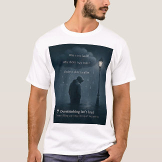 静かな螺旋 - リアリスティックなオーバーシンキングTシャツ Tシャツ
