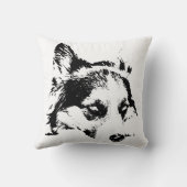 静かな視線、柔らかい休憩 クッション (裏面)