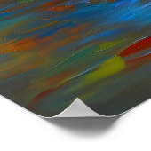 静かな言葉 – 書表現における瞬間 ポスター (角)