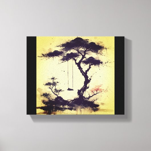 静かな調和 キャンバスプリント (正面)