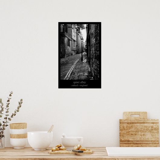 静かな路地 ポスター (キッチン)