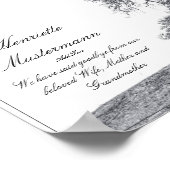 静かな追悼 - 牧場の木 ポスター (角)