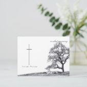 静かな追悼 - 牧場の木 ポストカード (スタンド正面)