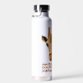 静かな違うキリン – Giraffe Art ウォーターボトル (右面)