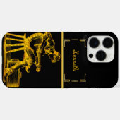 静かな金ゴールドギターのアーティストリーを披露 Case-Mate iPhoneケース (裏面 (横))