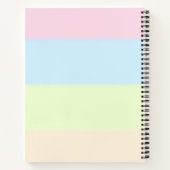 静かな開花とグレースノートブック ノートブック (裏面)