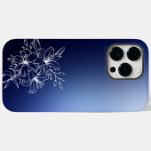 静かな開花：ホワイトリリーと離れ Case-Mate iPhoneケース (裏面 (横))