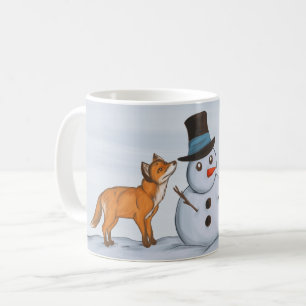 静かな雪の日 コーヒーマグカップ