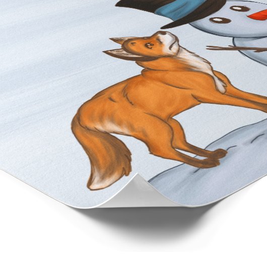 静かな雪の日 ポスター (角)