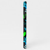 静かな青い花の電話カバー iPhoneケース (右側)