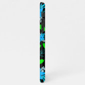 静かな青い花の電話カバー iPhoneケース (左側)