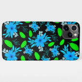 静かな青い花の電話カバー iPhoneケース (裏面横)