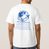 静かな飛行での気づき Tシャツ (裏面)