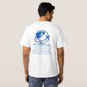 静かな飛行での気づき Tシャツ (裏面フル)