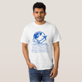 静かな飛行での気づき Tシャツ (正面フル)