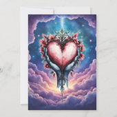 静かな魔法の心。 招待状 (裏面)