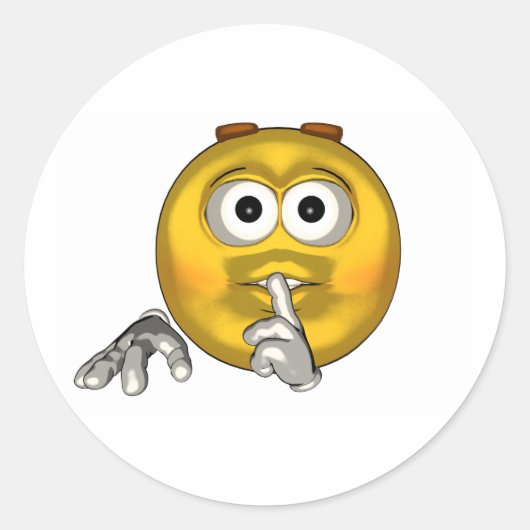 静かな – 漫画 ラウンドシール (正面)