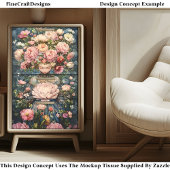 静かなEthereal女の子の緑豊かな花AG1Oデコページ 薄葉紙