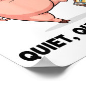 静かなGgy面白いユーモアミーム 反トランプ デザイン ポスター (角)