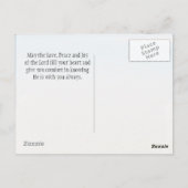 静かにおれは神なりと知れ 聖書の名言ポストカード ポストカード (裏面)