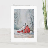 静かにおれを知れ　神のクリスマス　雪 シーズンカード (裏面)