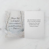 静かにおれを知れ　神のクリスマス　雪 シーズンカード (内部)