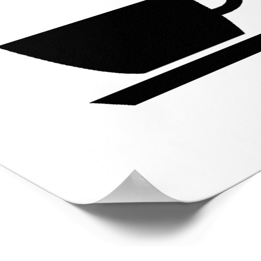 静かにお願いバリスタアットワーク ポスター (角)