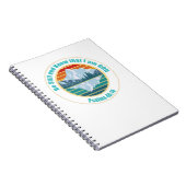 静かにしていて、わたしが神であることを知れ。 聖書の言葉 Tシャツ ノートブック (右側)