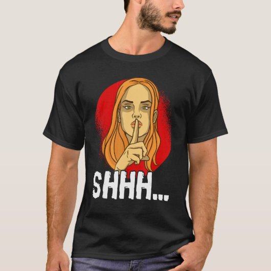 静かにしておけばいい性格 静かな人 Tシャツ (正面)