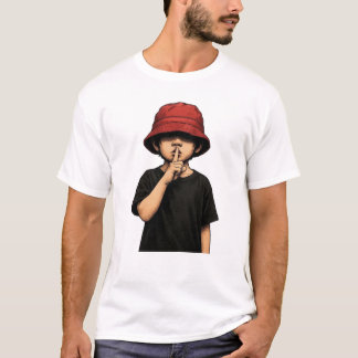 静かにしてください Tシャツ | ミニマルストリートアート