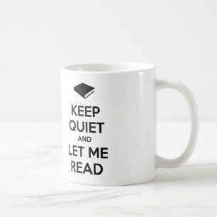 静かにして私を読書させて コーヒーマグカップ